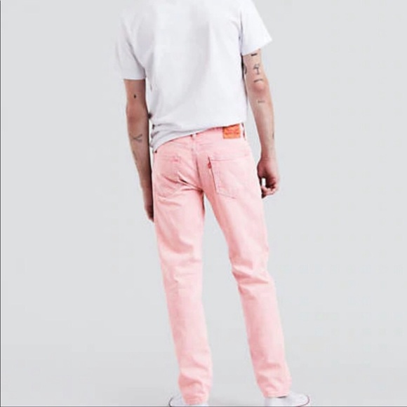 Men’s Levis 511 Sz 34/29 Pink Slim Fit Jeans - Picture 3 of 16